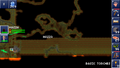 Blockhead performing extensive horizontal strip mining near magma