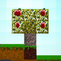 Small apple tree with apples